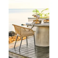 2er Set - Gartenstuhl Veleno in Beige oder Grün