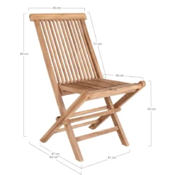 2er Set - Gartenstuhl Voler aus Teakholz