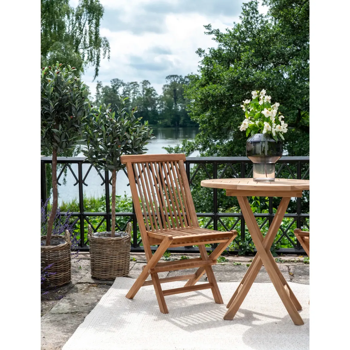 2er Set - Gartenstuhl Voler aus Teakholz