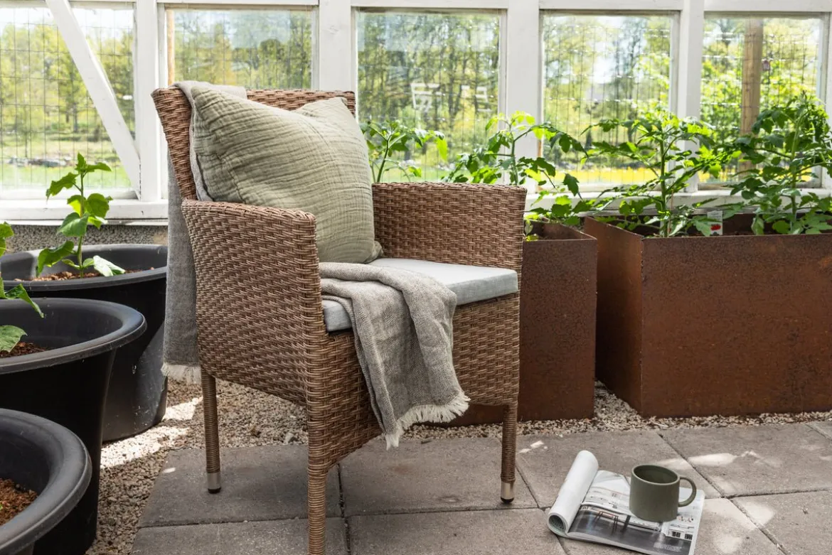 2er Set - Marina Gartenstuhl in Rattanoptik
