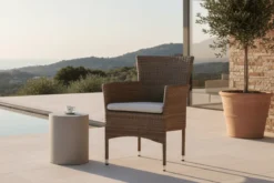 2er Set - Marina Gartenstuhl in Rattanoptik