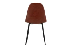 2er Set - Stuhl Andrew mit einer Sitzfläche aus braunem PU