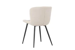 2er Set - Stuhl Angelica edle Kombination aus Beige und Schwarz