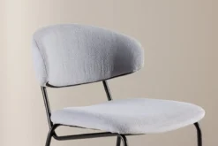 2er Set - Stuhl Antarctica mit weichem Bouclé - Stoff
