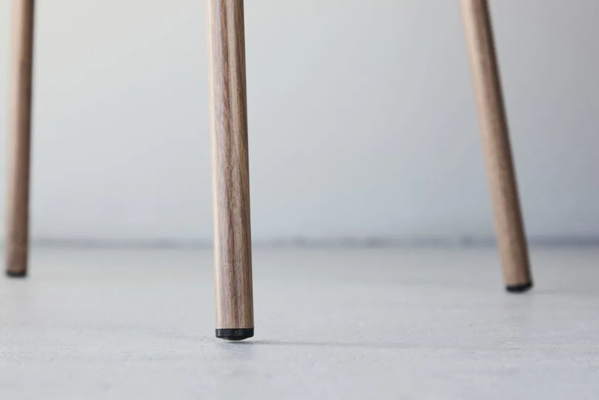 2er Set - Stuhl Coffee mit weichem, beigefarbenen Samtstoff