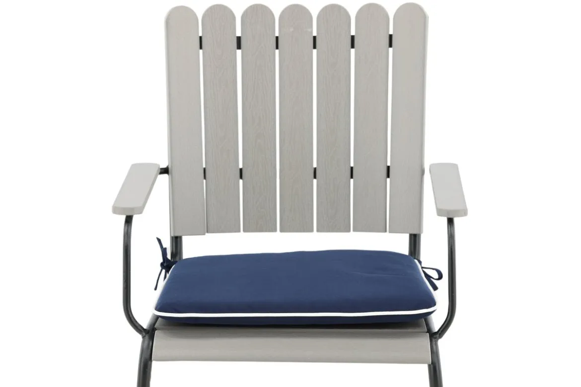 6er Set - Stuhlkissen Cushio aus Polyester in Blau