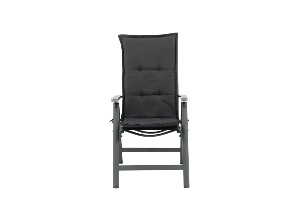 6er Set - Stuhlkissen Philly aus Polyester in Grau, Rot