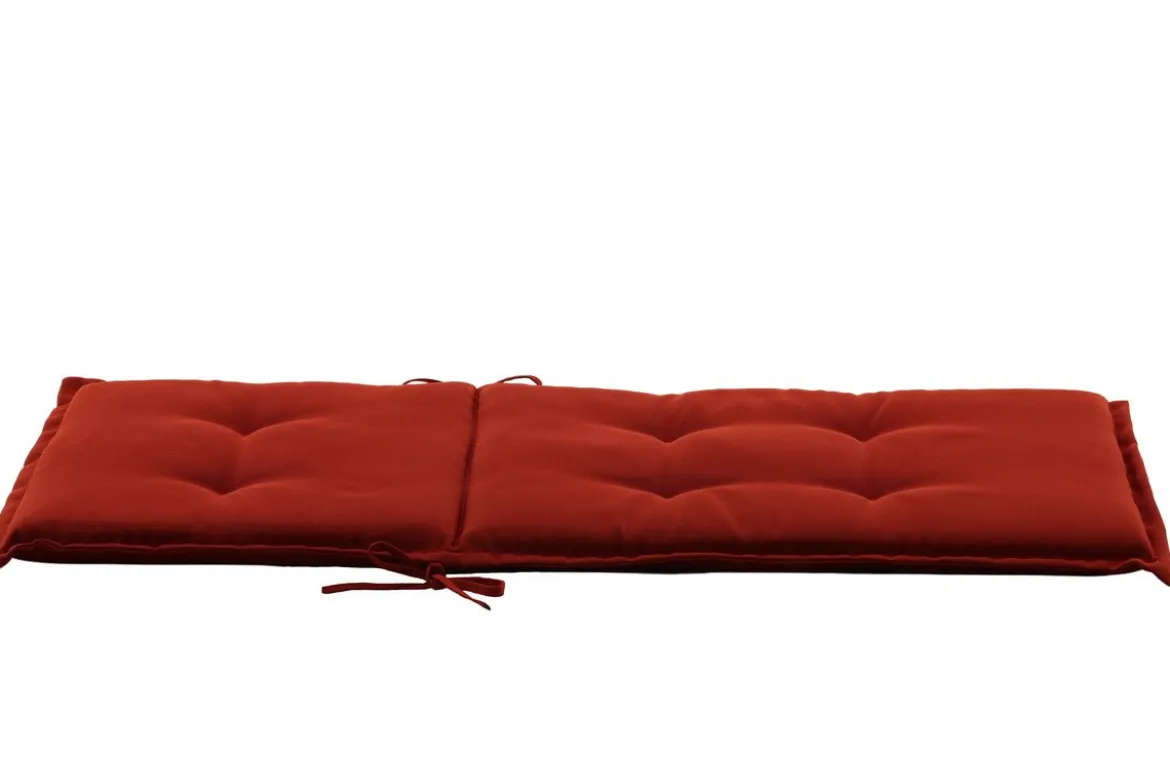 6er Set - Stuhlkissen Philly aus Polyester in Grau, Rot
