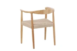2er Set - Stuhl Leli aus Gummibaumholz und Seilgeflecht