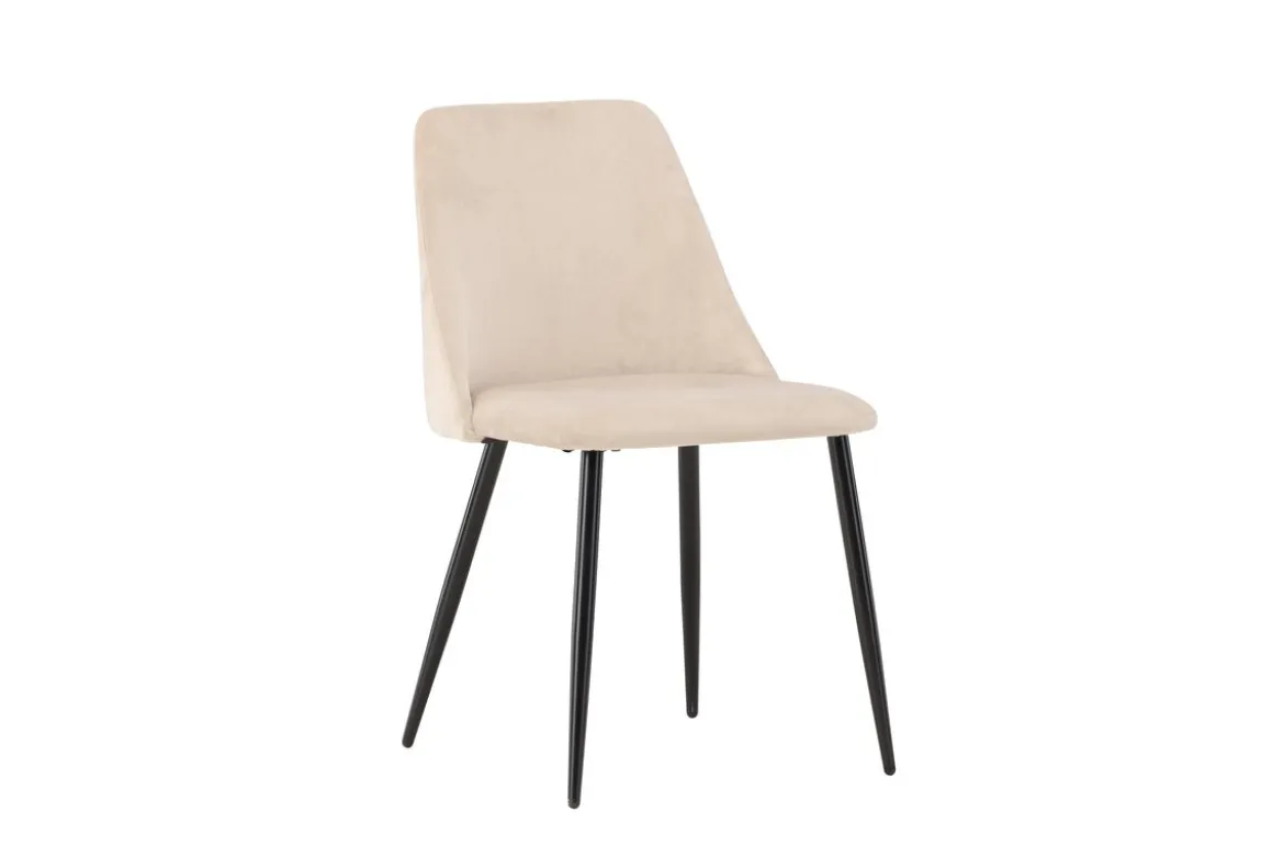 2er Set - Stuhl Liora aus weichem Polyestersamt