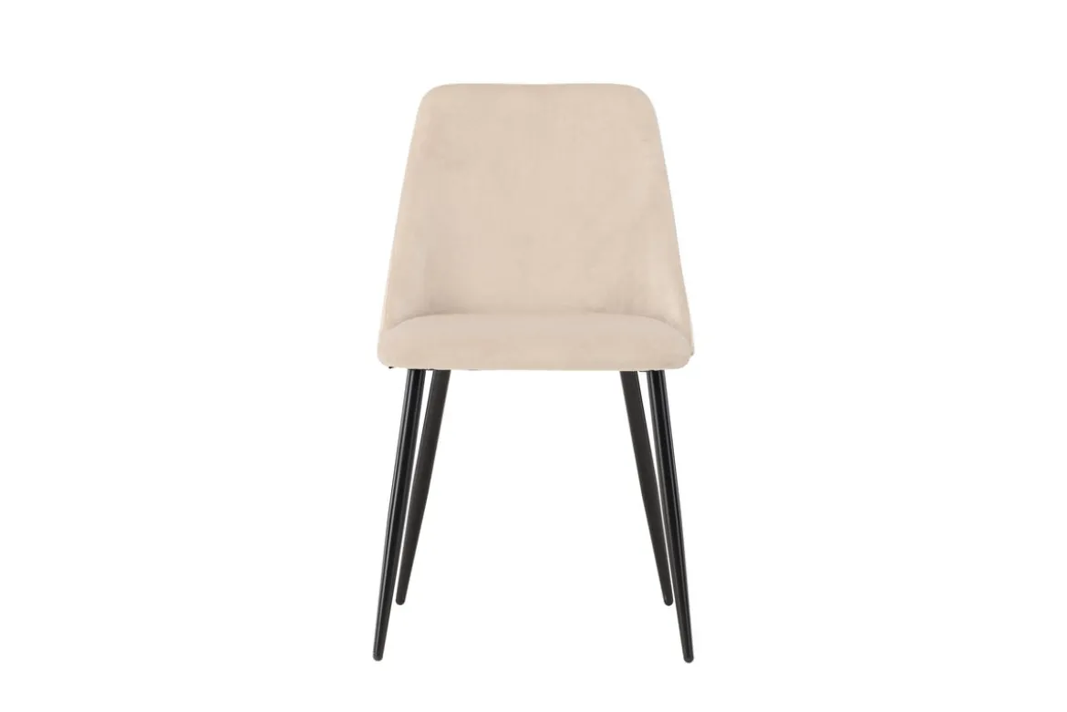 2er Set - Stuhl Liora aus weichem Polyestersamt