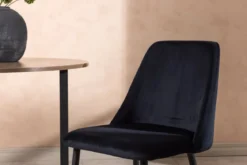 2er Set - Stuhl Liora aus weichem Polyestersamt