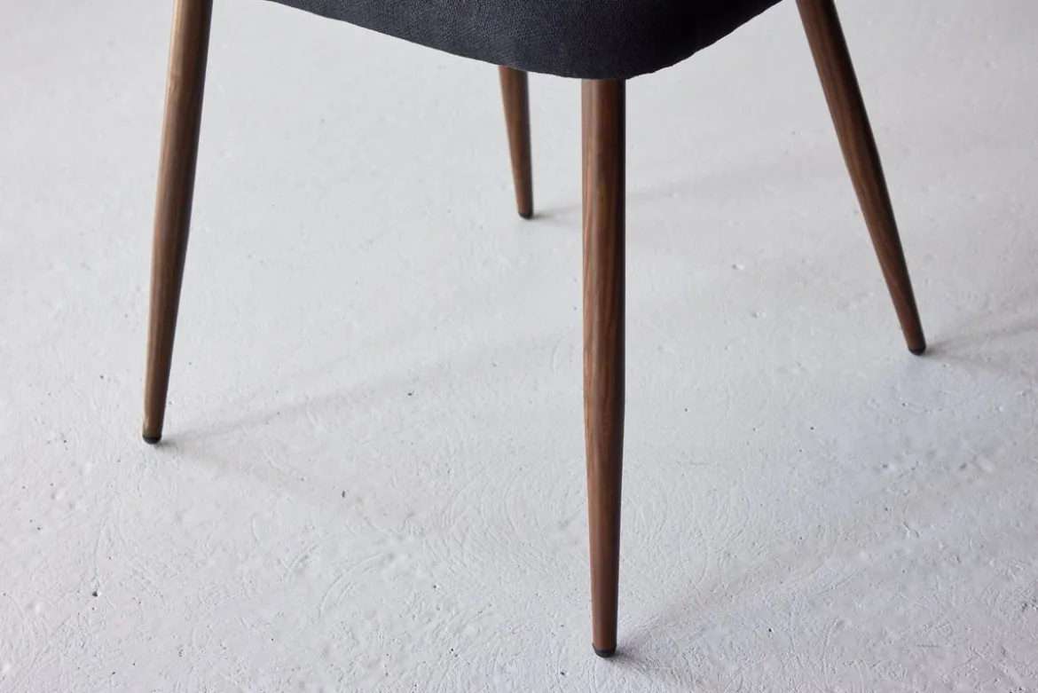 2er Set - Stuhl Liora aus weichem Polyestersamt