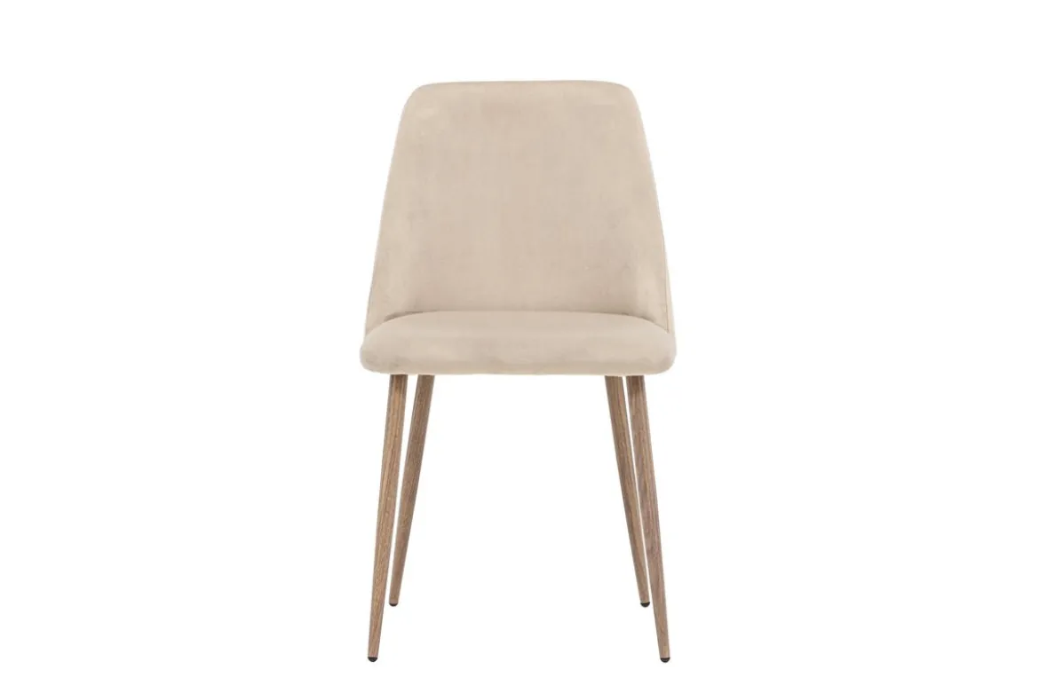 2er Set - Stuhl Liora aus weichem Polyestersamt