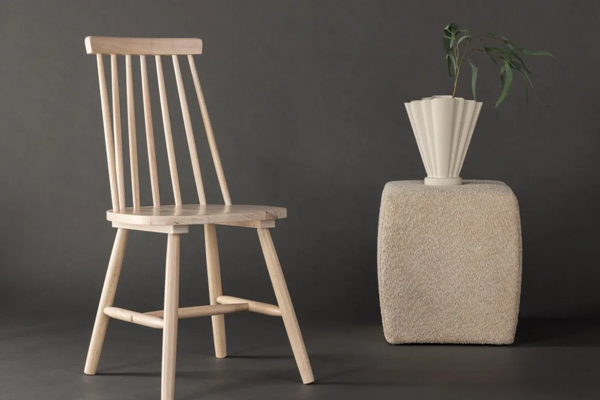 2er Set - Stuhl Lünemann, moderner Holzstuhl in 5 Farben