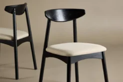 2er Set - Stuhl Malte aus lackiertem Eichenholz