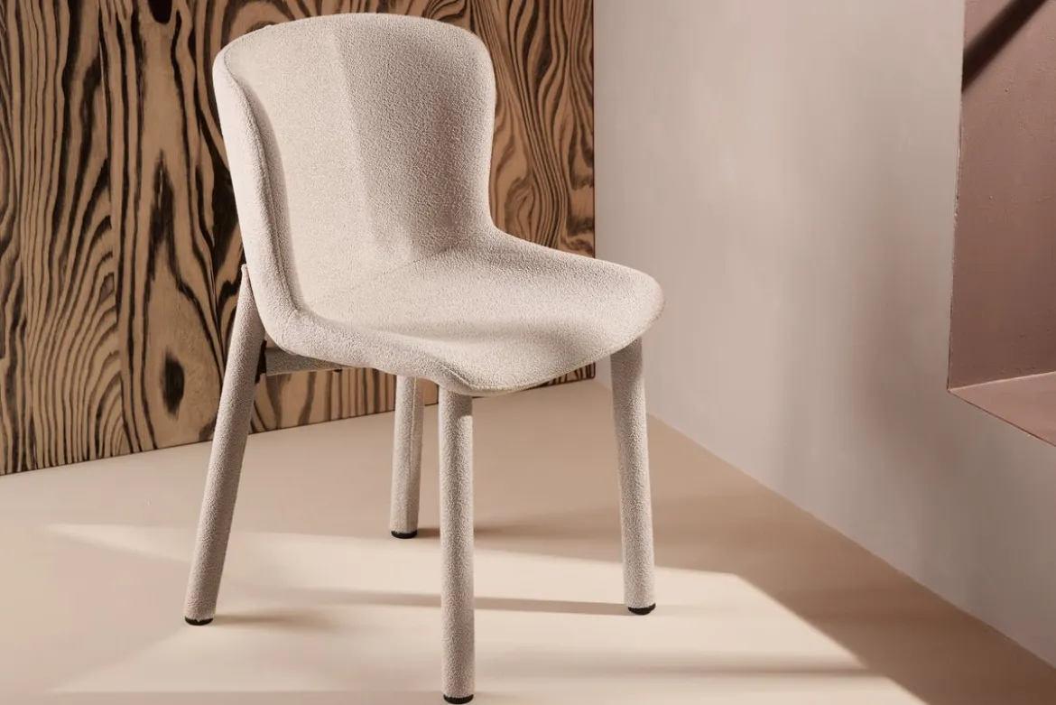 2er Set - Stuhl Marie mit Bouclé-Bezug
