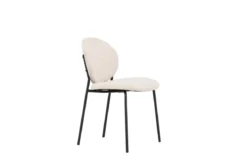 2er Set - Stuhl Opal mit beigen Leinenbezug
