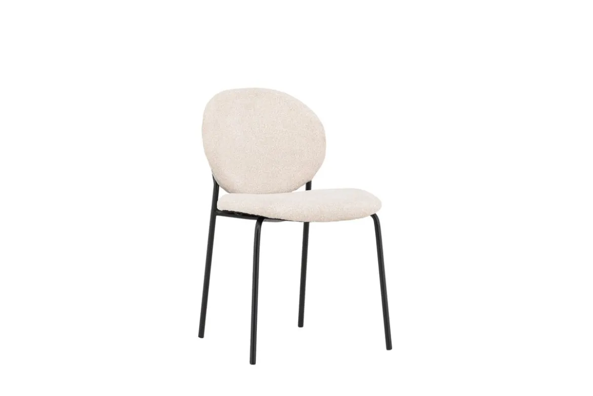2er Set - Stuhl Opal mit beigen Leinenbezug