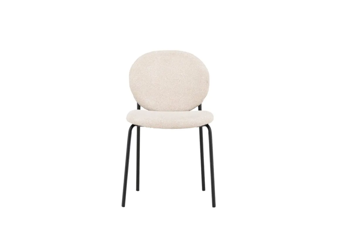2er Set - Stuhl Opal mit beigen Leinenbezug