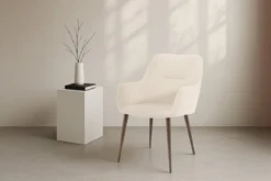 2er Set - Stuhl Present mit Beinen in tiefem Mokkabraun