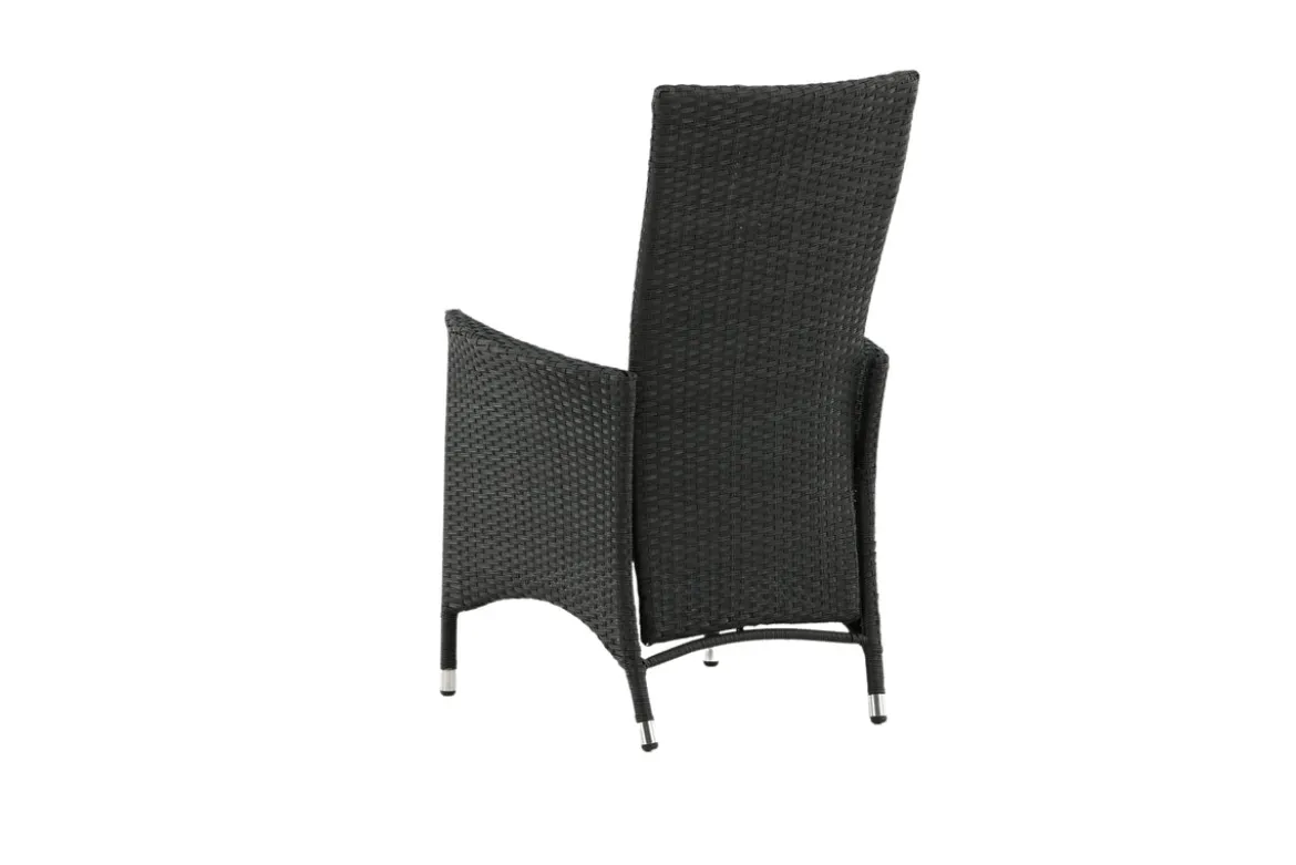 2er Set - Venezia Gartenstuhl in Rattanoptik in Schwarz, Weiß oder Naturoptik