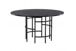 Esstisch Amaya - rundes Design im Industrial-Look