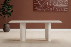 Esstisch Asli - in Holzoptik mit 3D-Struktur