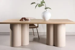 Esstisch Belluno – Rechteckiger Tisch 210 × 100 cm in Whitewash