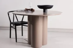 Esstisch Cavallo – Runder Tisch Ø110 cm in Dunkelbraun