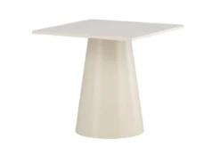 Esstisch Cubo – Quadratischer Design-Esstisch 80x80 cm in Beige