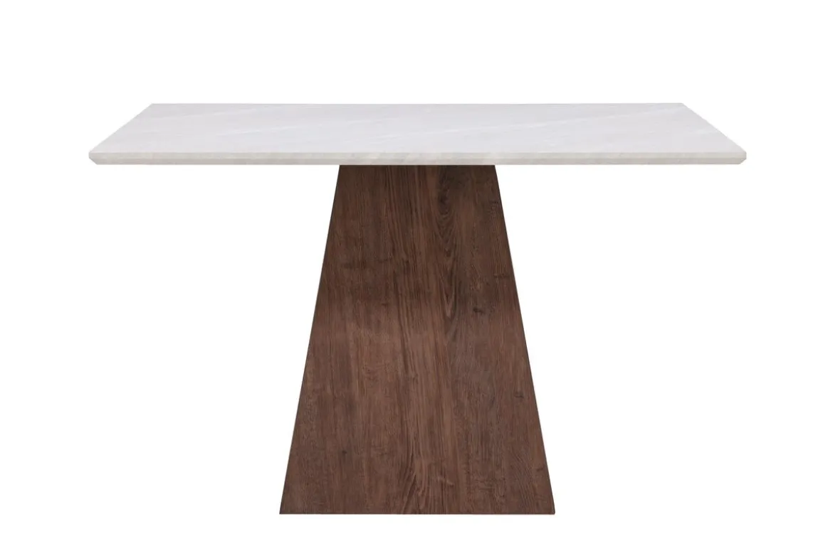 Esstisch Lior 120×120 cm in Hellgrau mit MDF-Gestell