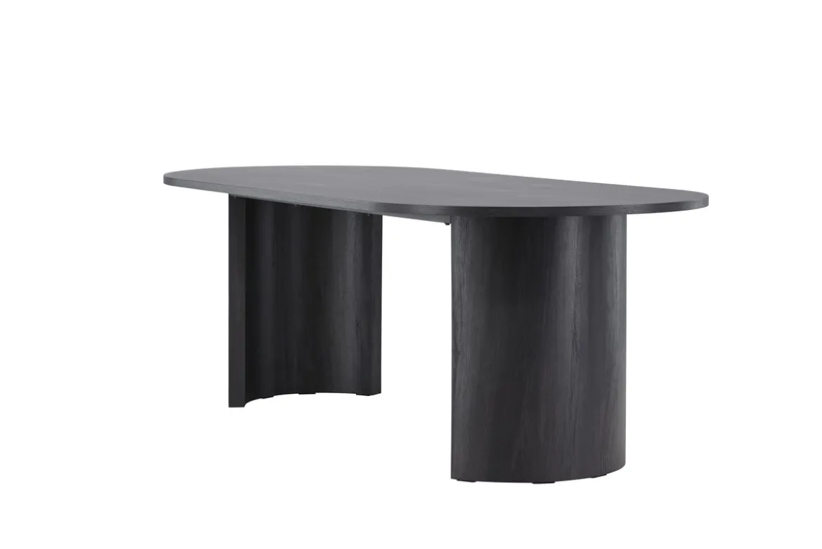 Esstisch Veyla - ein ovaler Esstisch in elegantem Schwarz