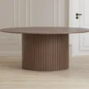 Esstisch Welora - Beige in rundem Design