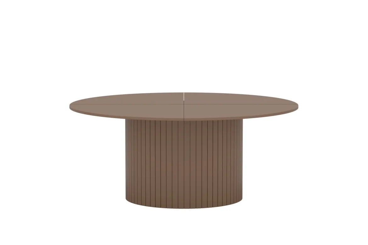 Esstisch Welora - Beige in rundem Design
