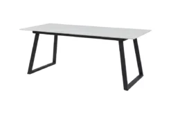 Esstisch Zarela - rechteckiges Design in Mamoroptik