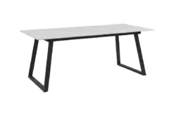 Esstisch Zarela - rechteckiges Design in Mamoroptik