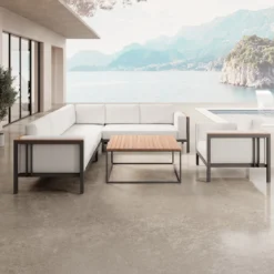 Euphoria – Ecklounge, Loungesessel & Tisch aus Aluminium | Aevora™ Kollektion