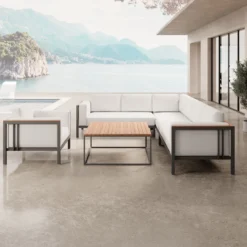 Euphoria – Ecklounge, Loungesessel & Tisch aus Aluminium | Aevora™ Kollektion
