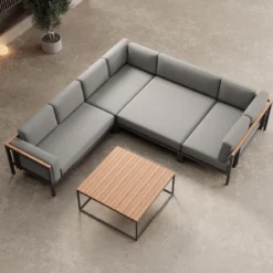 Euphoria – Ecklounge & Tisch aus Aluminium | Aevora™ Kollektion