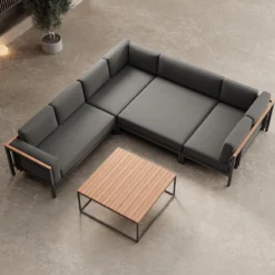 Euphoria – Ecklounge & Tisch aus Aluminium | Aevora™ Kollektion