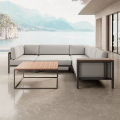 Euphoria – Ecklounge & Tisch aus Aluminium | Aevora™ Kollektion