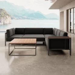 Euphoria – Ecklounge & Tisch aus Aluminium | Aevora™ Kollektion