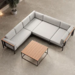 Euphoria – Ecklounge & Tisch aus Aluminium | Aevora™ Kollektion
