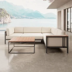 Euphoria – Ecklounge & Tisch aus Aluminium | Aevora™ Kollektion