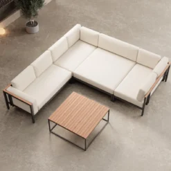 Euphoria – Ecklounge & Tisch aus Aluminium | Aevora™ Kollektion