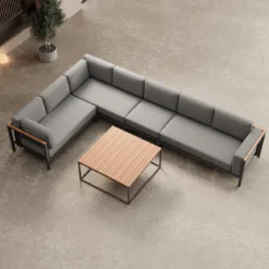 Euphoria – L-Maxilounge & Tisch aus Aluminium | Aevora™ Kollektion