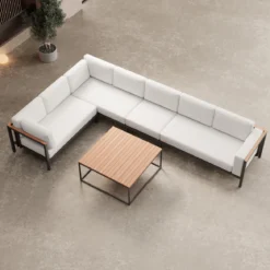 Euphoria – L-Maxilounge & Tisch aus Aluminium | Aevora™ Kollektion