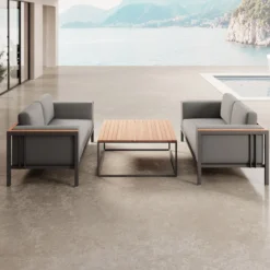 Euphoria – 2 Loungesofas & Tisch aus Aluminium | Aevora™ Kollektion
