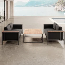 Euphoria – 2 Loungesofas & Tisch aus Aluminium | Aevora™ Kollektion